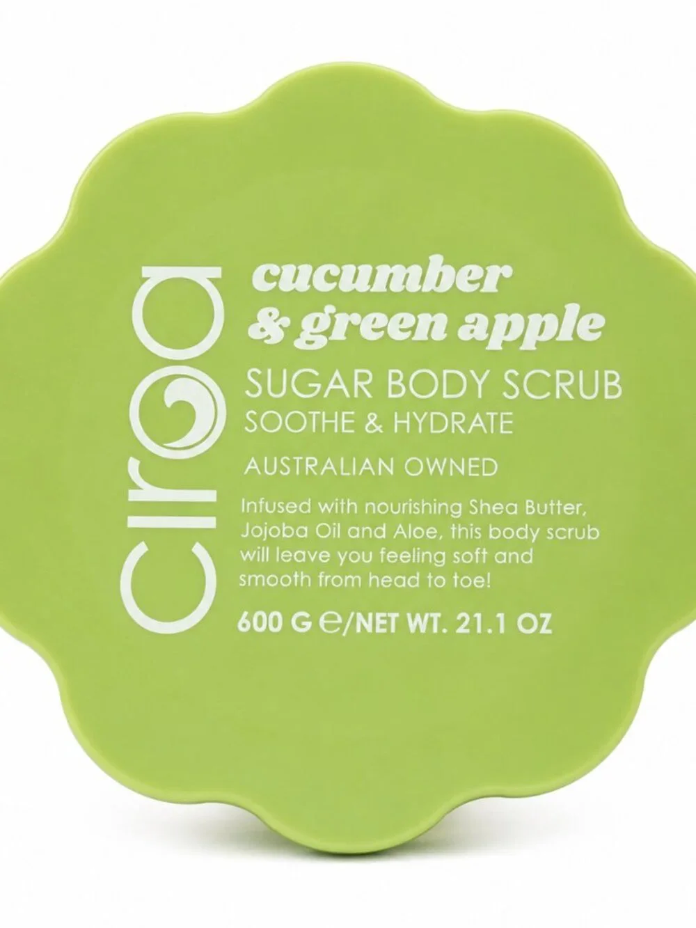 Ciroa Cucumber & Green Apple Sugar Body Scrub 21.1 oz